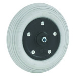Roue Plastique 7"  175x45 Pneu gris avec flexel
