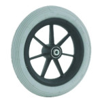 Roue Plastique 8"  200x30 Pneu gris avec flexel et Kit1