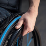 Main courante Alu avec Bande de Grip  22" 490/501 mm GEKKO 490/465 pour fauteuil roulant