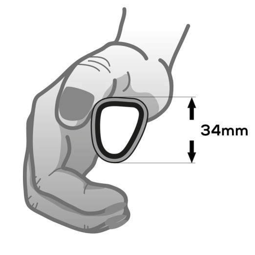 Main courante Adhérente 24" 540 mm CURVE L TETRA GRIP 530/512
