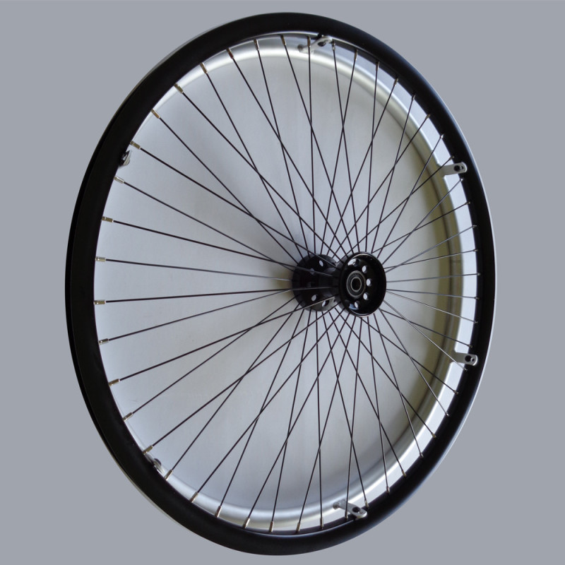 Mikinona Lot de 2 roues d'entraînement de vélo noires avec