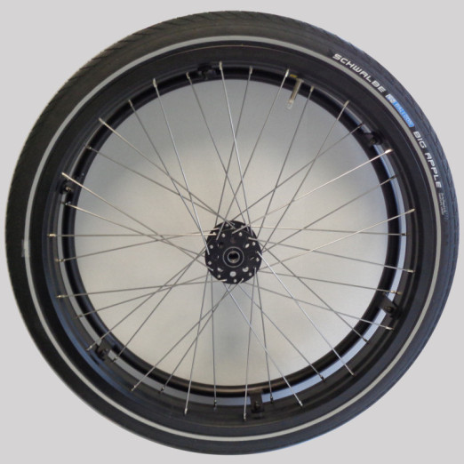 Roue complète OMOBIC BUDDY FAT 24" 507mm Gauche et Kit3