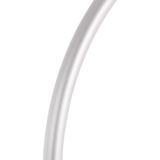 Main courante Alu anodisé argent 24" 540 mm 19,6 x 1,25 x 534 / 515 fixation par 4 rivets