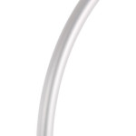 Main courante Alu anodisé argent 24" 540 mm 19,6 x 1,25 x 534 / 515 fixation par 4 rivets