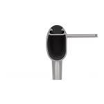 Vue en coupe Main courante Aluminium OMOBIC ELLIPSE avec Bande de Grip 24 pouces pour fauteuil roulant