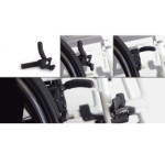 Frein à pousser droit composite noir Out-Front pour fauteuil roulant