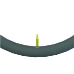 Chambre à air 26 x 1 (25-590) Presta droite fauteuil roulant sport