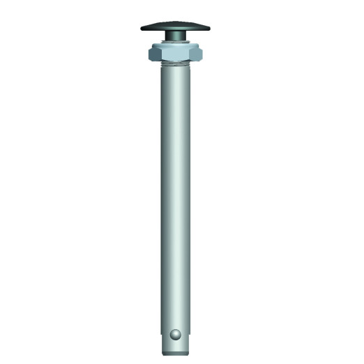 Axe pour roue arrière fauteuil roulant diamètre 12,7 mm Poussoir alu noir Longueur 99 mm