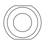 Douille pour platine porte axe Fauteuil roulant 12.7 mm M16x1 51 mm