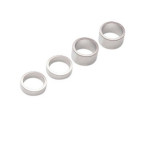 Entretoises pour Roue pour fauteuil roulant 4 pouces 100x34 OMOBIC LOTUS ALUCORE NOIRE Bandage PU