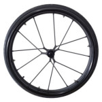 Roue complète GIGANTEX carbone 24" 540mm fournie avec axe 12,7 mm et Kit3