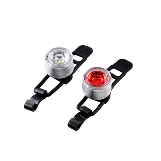 Kit éclairage LED 1 feu blanc et 1 feu rouge boitier aluminium pour fauteuil roulant