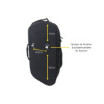 Mesures emplacements fixations Sac pour Fauteuil roulant WHEENO V1