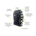 Détails poches et accessoires Sac pour Fauteuil roulant WHEENO V1